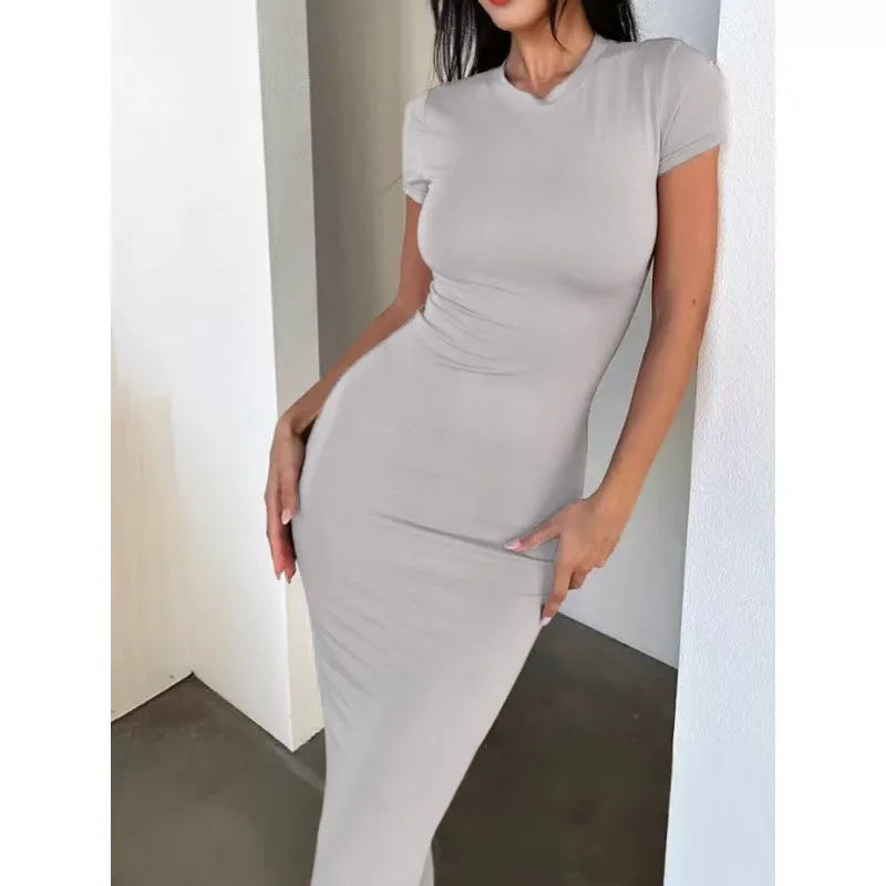 PLAIN JANE SEXYY DRESS Clothing Sexy Outfits Prom Dresses for Woman Elegant Party Dresses Casual Evening Long Clothes Summer